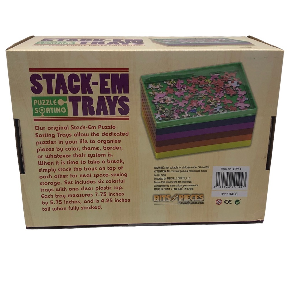 Bits & Pieces Stacking Puzzle Trays - Picture 3 of 4
